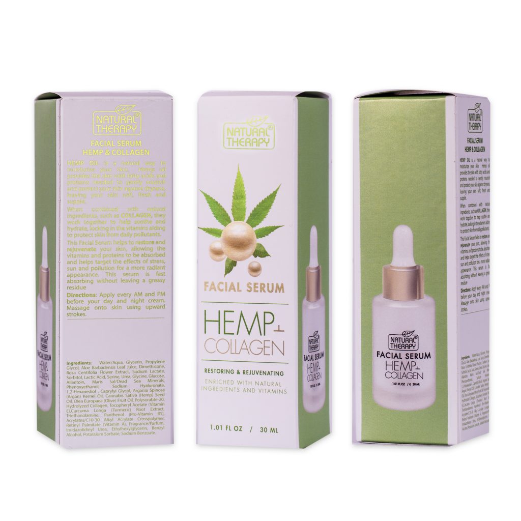 Hemp & Collagen Facial Serum Natural Therapy Cosmetics
