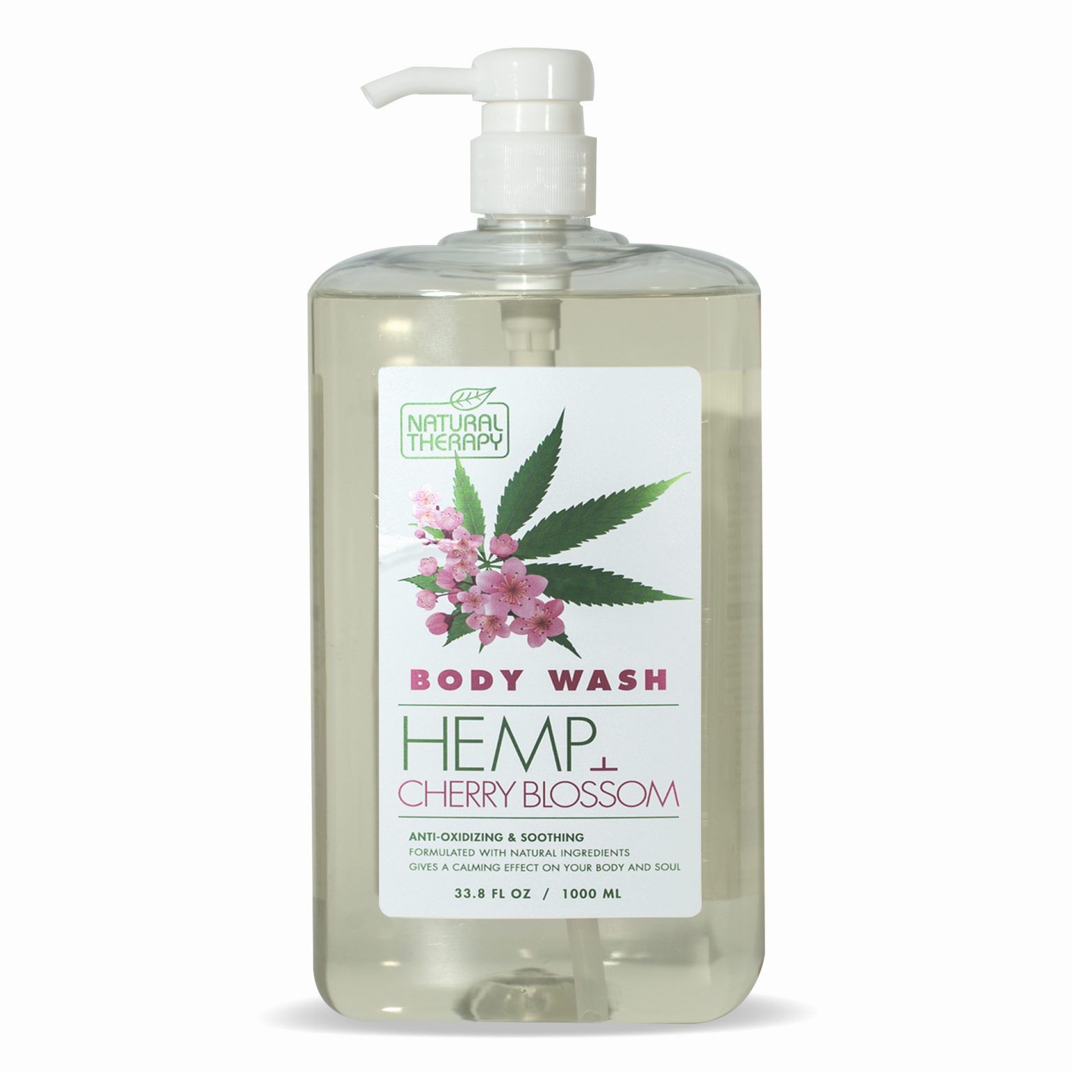 Hemp & Cherry Blossom Body Wash Natural Therapy Cosmetics