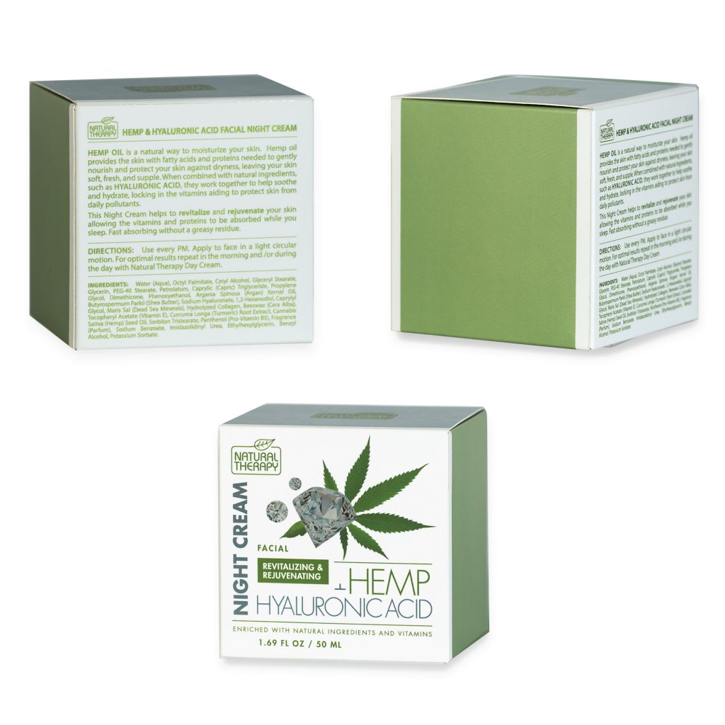 Hemp & Hyaluronic Acid Night Cream Natural Therapy Cosmetics