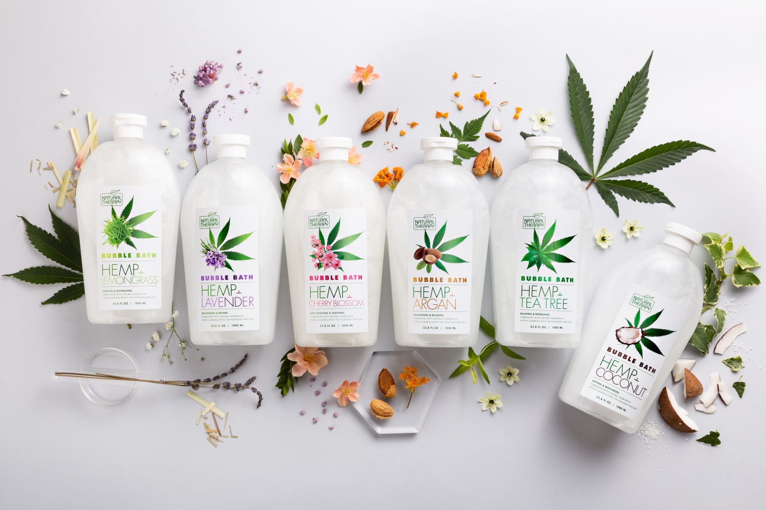 Hemp & Tea Tree Bubble Bath Natural Therapy Cosmetics